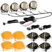 V-ULTRA Series | 7 Inch 226W LED Side Shooter White Pod Lights with Amber DRL