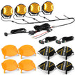 V-ULTRA Series | 7 Inch 226W LED Side Shooter Amber Pod Lights with Amber DRL