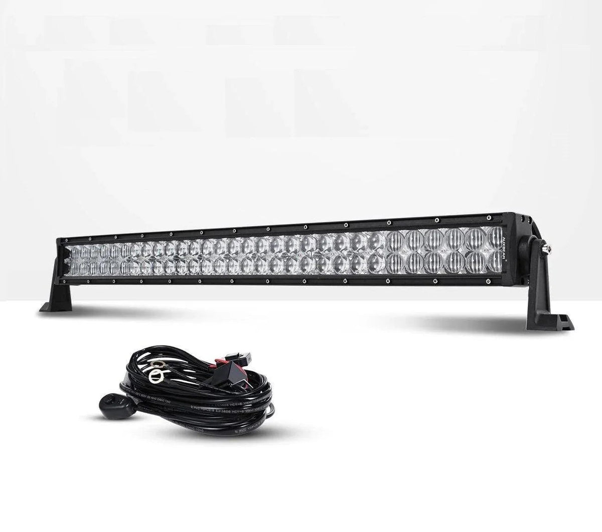 22 Inch-52 Inch 5D Series Straight/Curved Combo Beam Double Row LED Light Bar for Chevy Tahoe