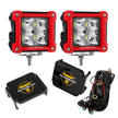3 Inch 40W LED Pods Light Spot/Flood Multicolor frame with wiring harness for SUV ATV UTV Trucks Pickup Boat