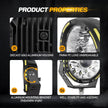(2pcs/set) 7 Inch 230W 33332LM 360-PRO Series Custom Lens Offroad LED Driving Lights+Amber/Black Covers(Optional) for FORD F150 F250