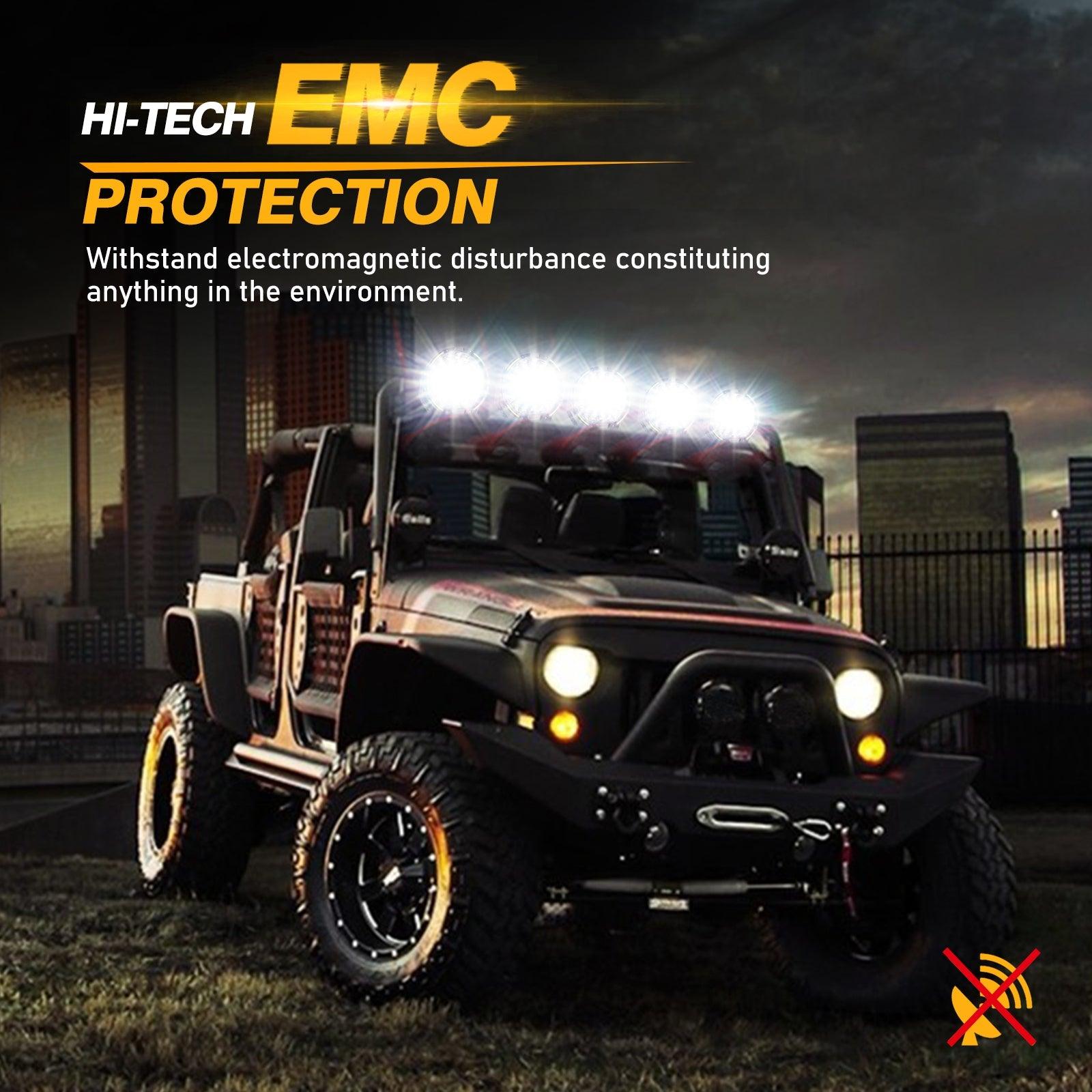 (2pcs/set) 9 INCH 270W 37776LM 360-PRO Series LED Driving Lights+Amber/Black Covers(Optional) for ATV UTV SIDE BY SIDE 4X4