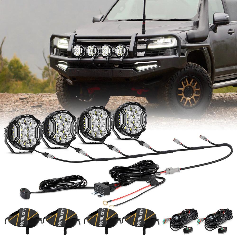 V-ULTRA Series LED Side Shooter Amber/White Pod Lights with Amber DRL