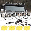 XP-ULTRA Series 4.5 Inch LED Pod Lights Off Road Lights with Amber DRL