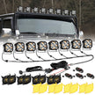 XP-ULTRA Series 4.5 Inch LED Pod Lights Off Road Lights with Amber DRL