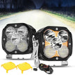 XP-ULTRA Series 4.5 Inch LED Pod Lights Off Road Lights with Amber DRL