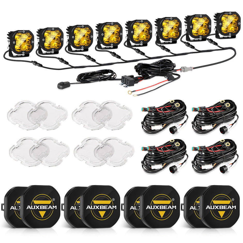 XP-ULTRA Series 3 Inch 80W 9600LM LED Pods Lights White&Amber