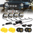 XP-ULTRA Series 5 Inch 174W LED Side Shooter Pod Lights with White DRL&Amber Turn Signal Light