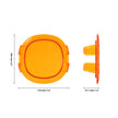 P4 Series 4 Inch Round LED Pod Lights Dark Amber Cover Light Shield Cover