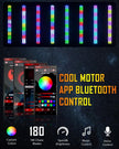 2.2 FT New LED RGB Whip Lights with Turn Signal & Brake Light, Bluetooth APP/ Remote Control