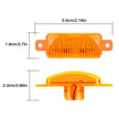 (4pcs/set) LED Front Hood Grille Lights Raptor Style Amber Light Fit for Pickup Truck Off-Road SUV Amber Shell