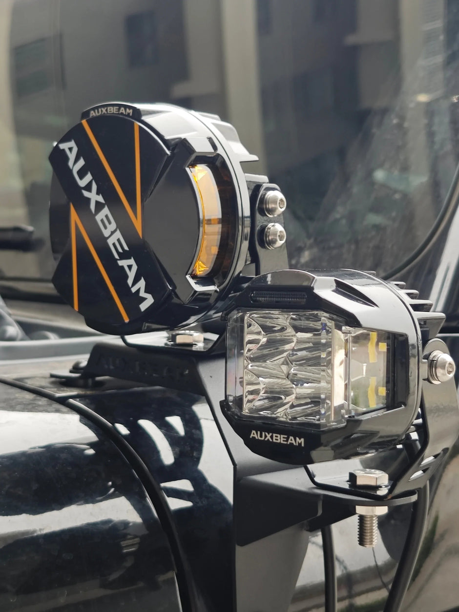 (2pcs/set) Dual A-Pillar Pods Light Mount Brackets for Jeep Wrangler JL 2018-2025