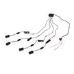 (6pcs/set)Multi-Mode Smart Control Module LED Grille Light Kit 17mm Dual-Color White/Yellow LED System with Custom Brackets