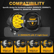 4 Inch Round LED Pod Lights Black Cover Light Shield Cover