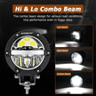 C4 Series | 4 Inch 100W Round Offroad LED Driving Lights Combo Beam