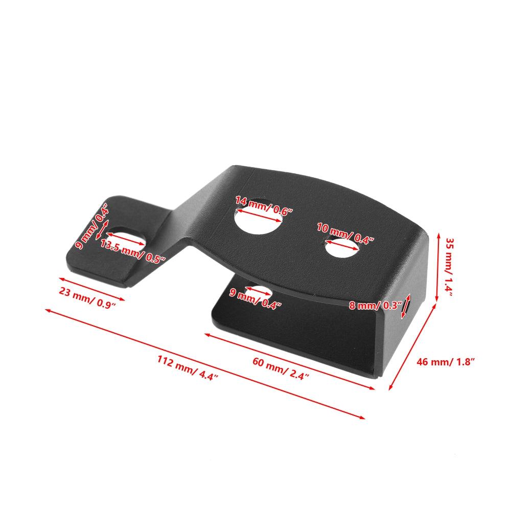 4 Inch 30W Corrugated Lens Flood Beam LED Pods Lights with A-Pillar Mounting Bracket For Ford Bronco 2/4 Door 2021 2022