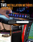 AS Series 8 Gang (AS-R80) RGB Slim Switch Panel, Toggle/ Momentary/ Pulsed Mode Supported(One-Sided Outlet)