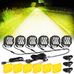 CUBE-Z Series 4 Inch LED Pod Lights Off Road Lights with White DRL & Amber Turn Signal Lights