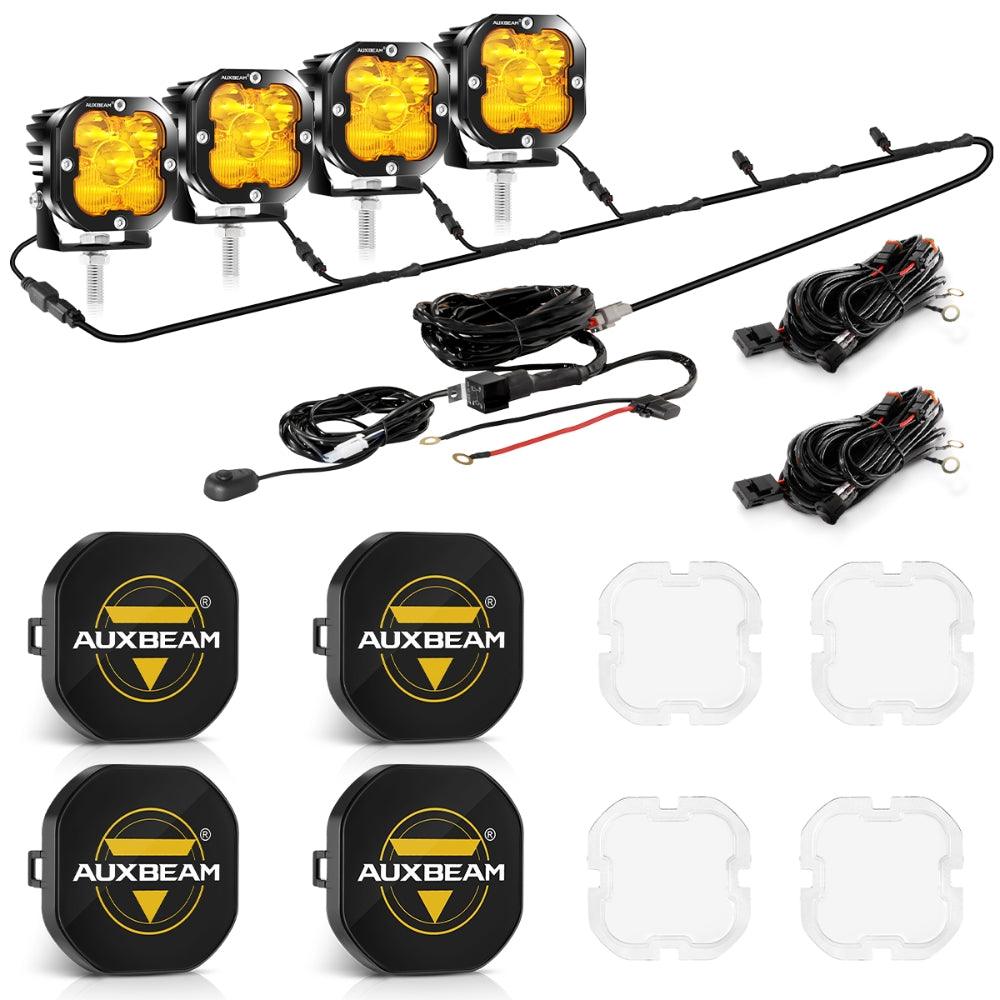 XP-ULTRA Series 3 Inch 80W 9600LM LED Pods Lights White&Amber