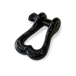 Moose Knuckle XL Black Hole Powder Coated Colored Shackle for Tow Straps, Off Roading and Truck Nuts Vehicle Recovery