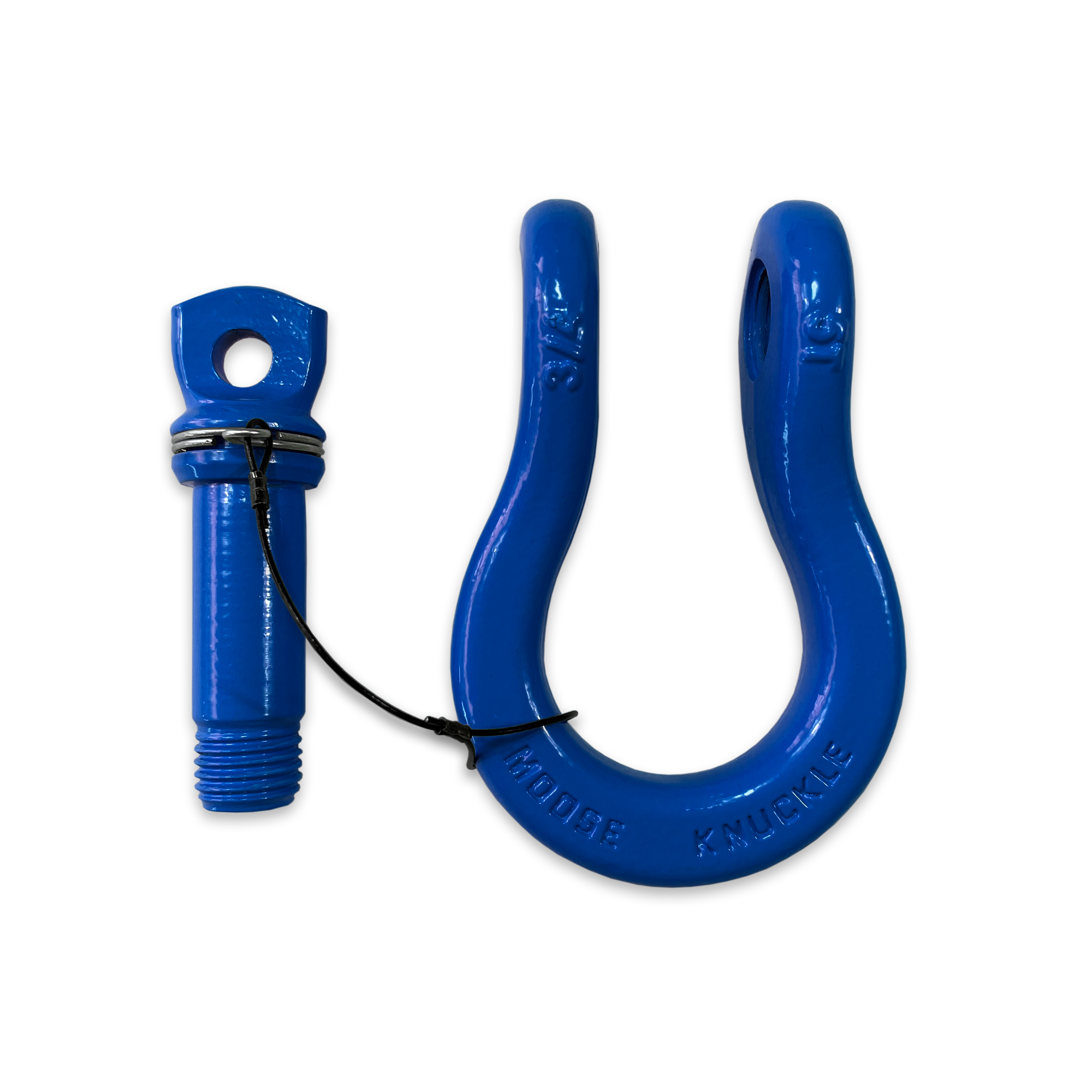 B'oh Recovery Spin Pin Shackle 3/4 (Blue) Pin and Body