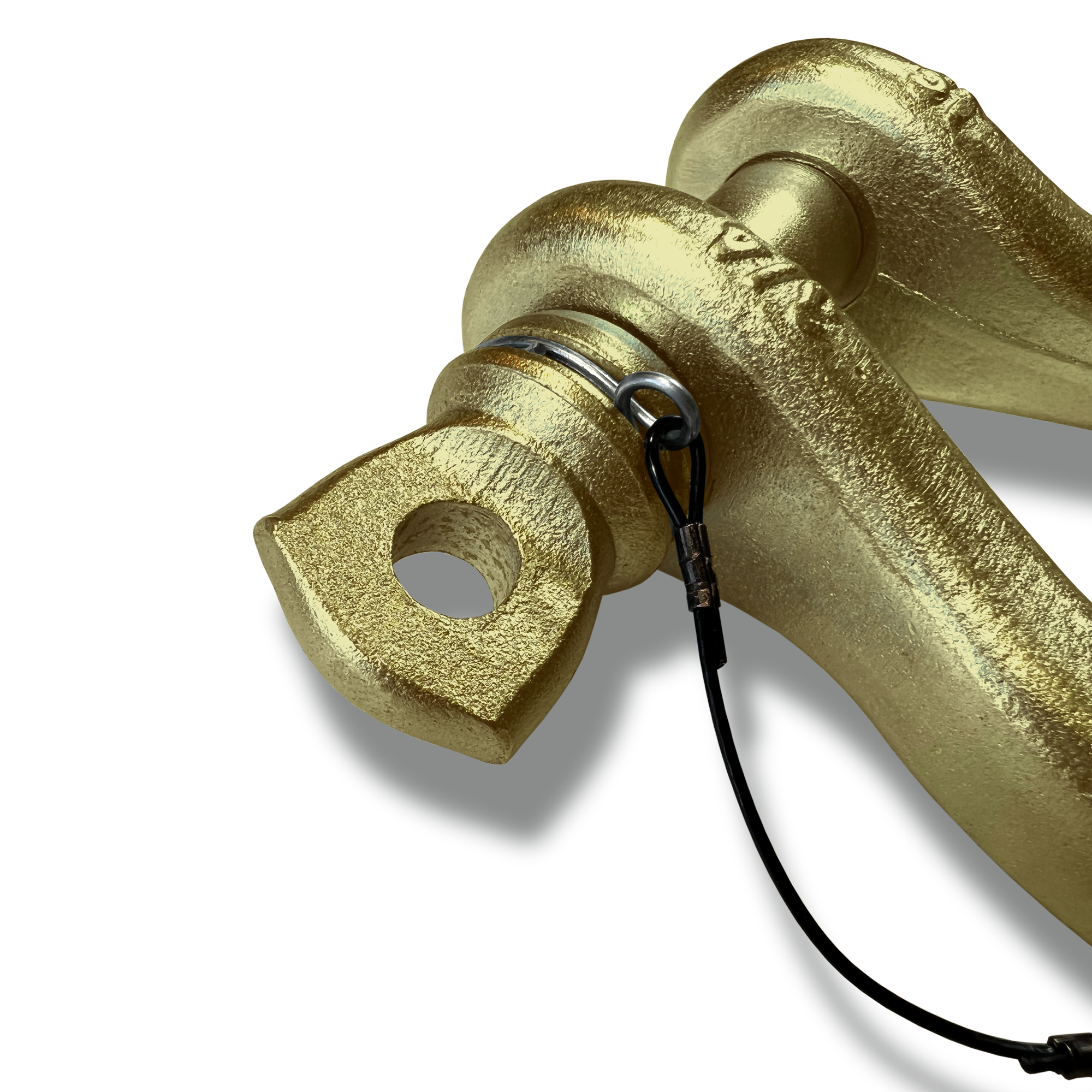 B'oh Spin Pin Shackle 3/4 (Brass) Close Up