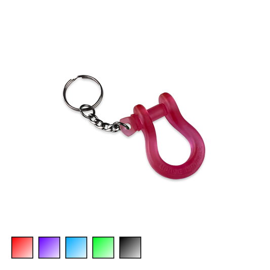 B'oh Shackle Screw Pin Key Chain in Red