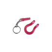 B'oh Shackle Screw Pin Key Chain in Red. Pin and Body