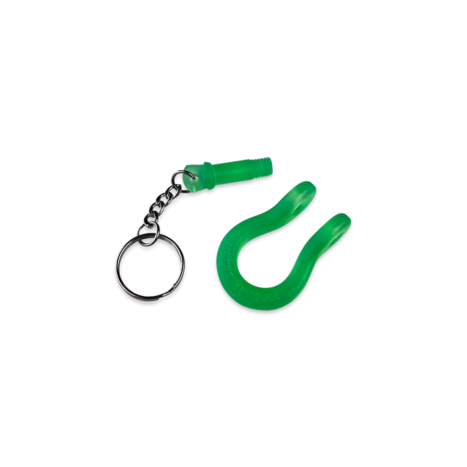 B'oh Shackle Screw Pin Key Chain in Slime Green Pin and Body