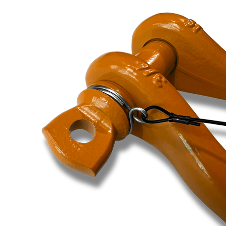 B'oh Spin Pin Shackle 3/4 (Orange) Close Up