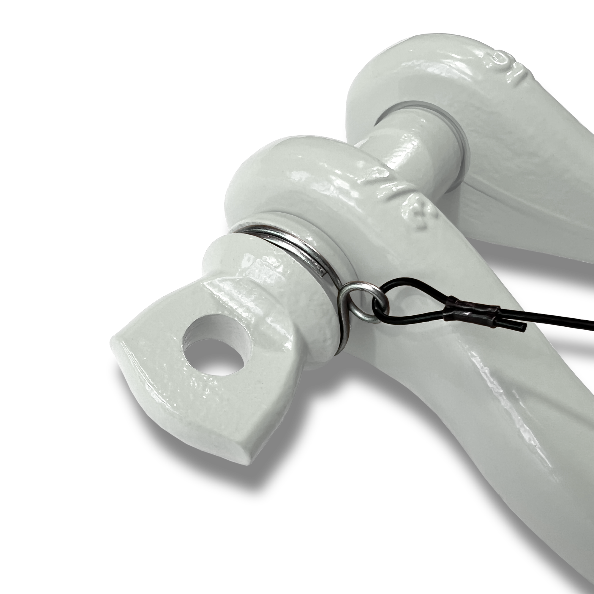 B'oh Spin Pin Shackle 3/4 (White) Close Up