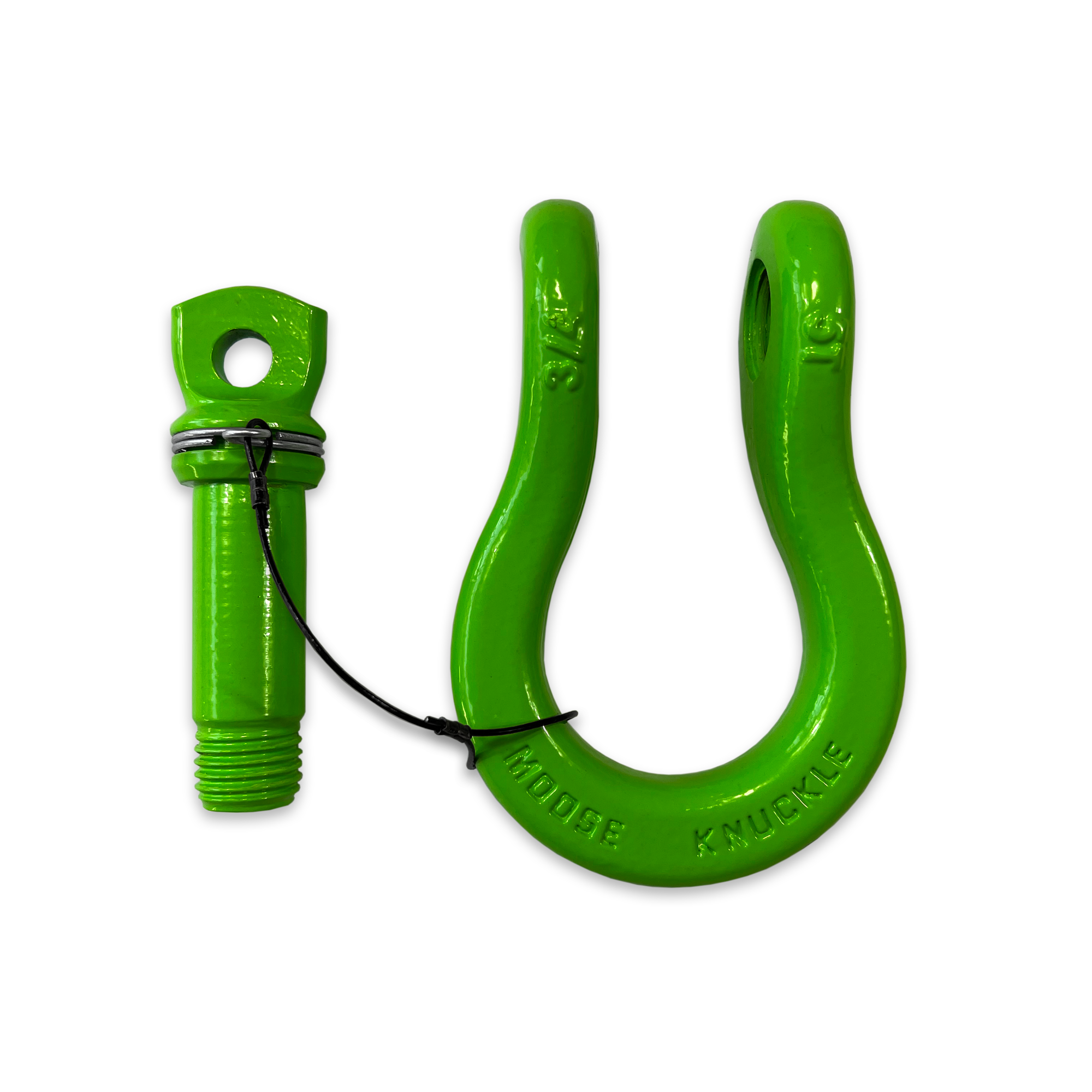 B'oh Spin Pin Shackle 3/4 (Green) Pin and Body