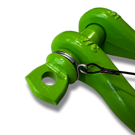 B'oh Spin Pin Shackle 3/4 (Green) Close Up