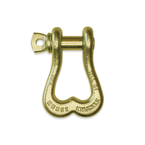 Moose Knuckle XL Brass Knuckle D-Ring 3/4" Shackle for Towing Off-Road Jeep, Tacoma, 4-Runner, 4x4 Truck and SxS Vehicle Recovery