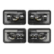 (4pcs/set)4x6 Inch DOT Sealed Beam LED Headlights with DRL For Peterbilt Kenworth Freightinger Ford Chevrolet