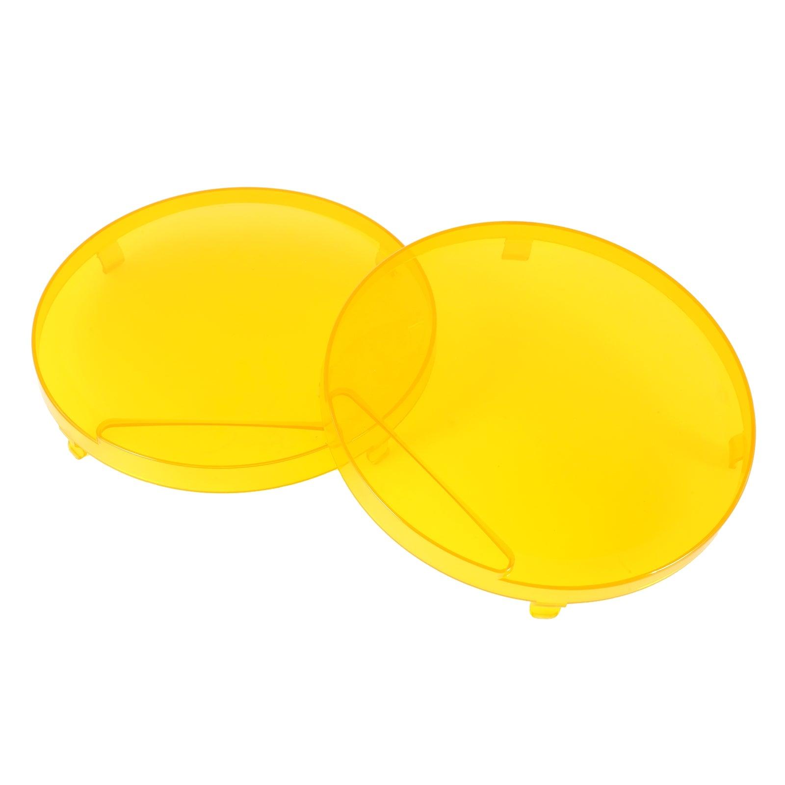 (2pcs/set) 9 Inch Round LED Driving Light Amber Cover Light Shield Cover