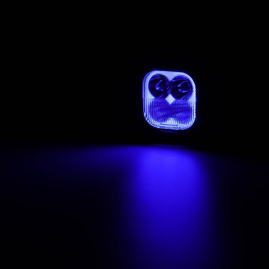 Color Play Series 3 Inch 116W RGB LED Pod Lights Combo Off Road Lights With 8 Backlight Options