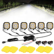 Color Play Series 3 Inch 100W LED Pod Lights Off Road Lights with White DRL & Amber Turn Signal Lights