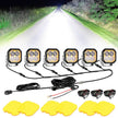 Color Play Series 3 Inch 100W Combo LED Pod Lights Off Road Lights with White DRL & Amber Turn Signal Lights