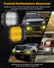 Color Play Series 3 Inch LED Fog Light Kit For Ford Bronco/Ford Mustang/Ford Ranger