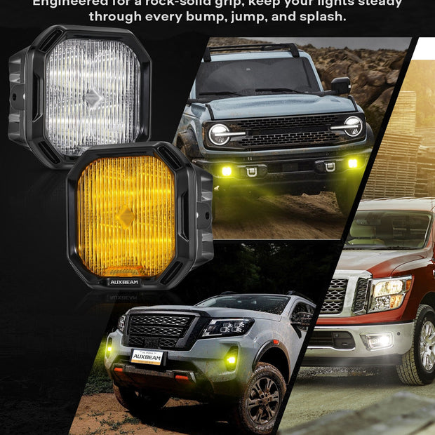 Color Play Series 3 Inch LED Fog Light Kit For Ford Bronco/Ford Mustang/Ford Ranger