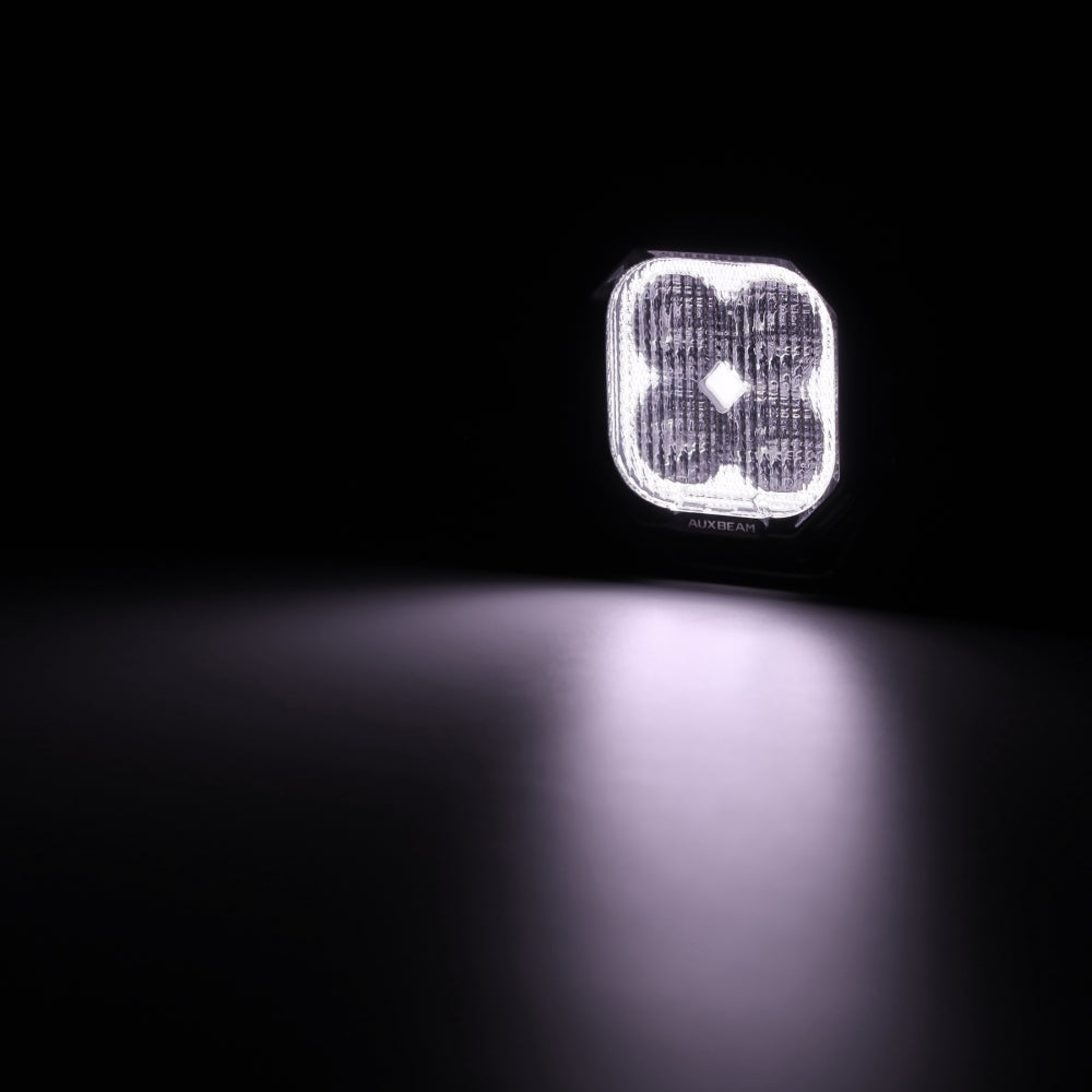 Color Play Series 3 Inch 116W RGB LED Pod Lights Flood Off Road Lights With 8 Backlight Options