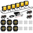 XP-ULTRA Series 3 Inch 80W Flood Beam LED Pods Amber&White Offroad Lights