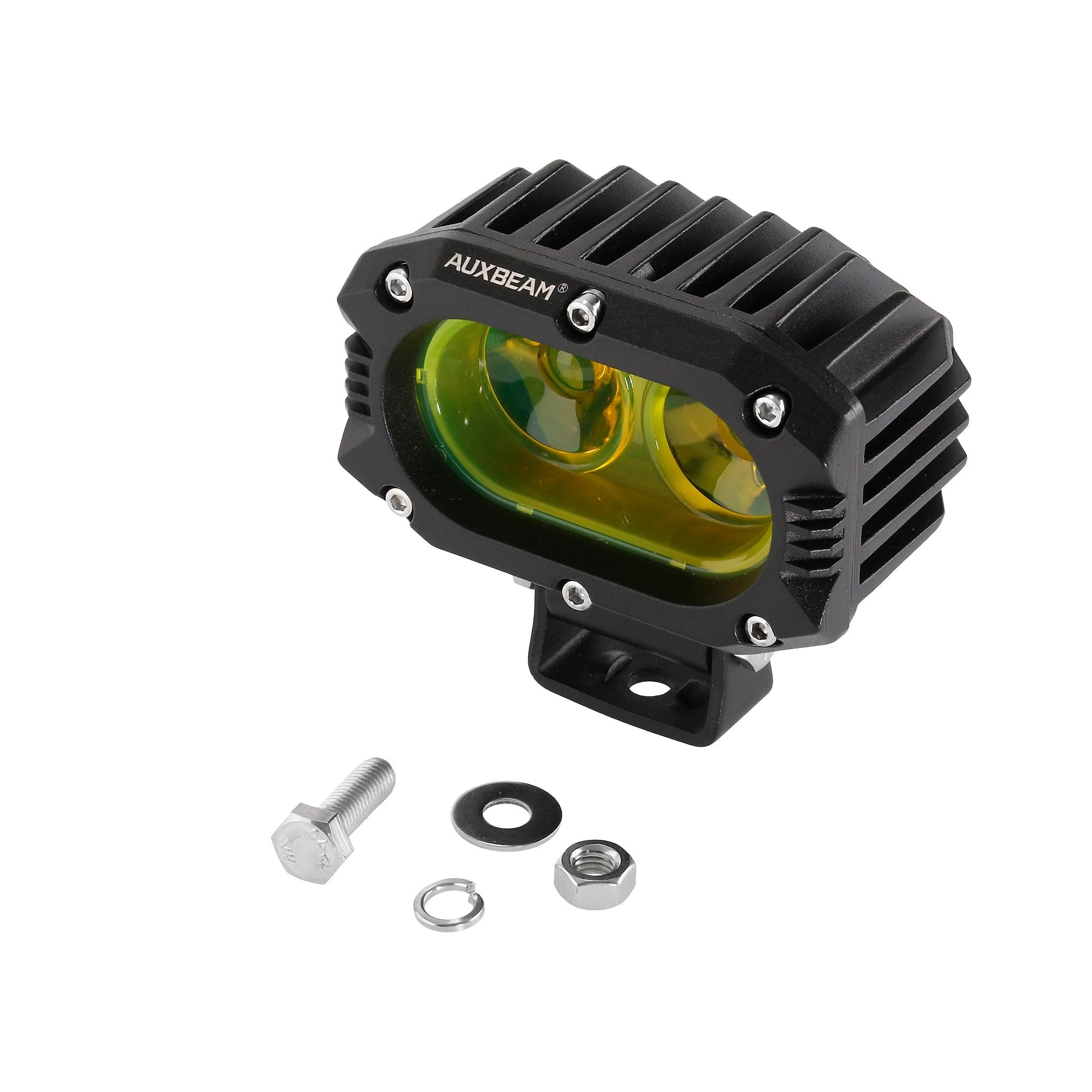 R4 Series | 4 Inch 60W LED Pods Light Flood Beam Amber Light