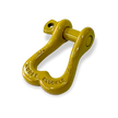 Moose Knuckle XL Detonator Yellow Powder Coated Colored Shackle for Tow Straps, Off Roading and Truck Nuts Vehicle Recovery