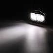 5 Inch Rectangle White Spot with Double Side Anti-Glare LED Pod Lights TIR Lens Side Shooter with Amber Dynamic DRL Ring with Wiring Harness 2 Lead