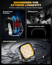 Color Play Series 3 Inch 100W Fog Lights Off Road Lights with White DRL & Amber Turn Signal Lights