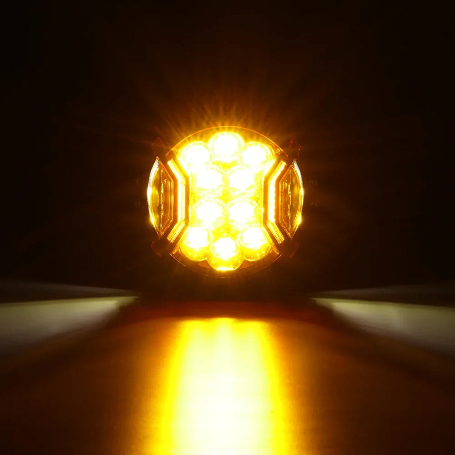 V-ULTRA Series 3/5/7/9 Inch LED Pod Lights Dark Amber Cover Light Shield Cover