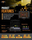 AR Series 6 Gang (AR-600) RGB Switch Panel with APP, Toggle/ Momentary/ Pulsed Mode Supported (One-Side Output))