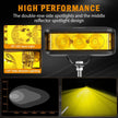 R5 Series | 5 Inch 68W Amber Square Side Shooter Spot Beam LED Pod Lights LED Light Bar